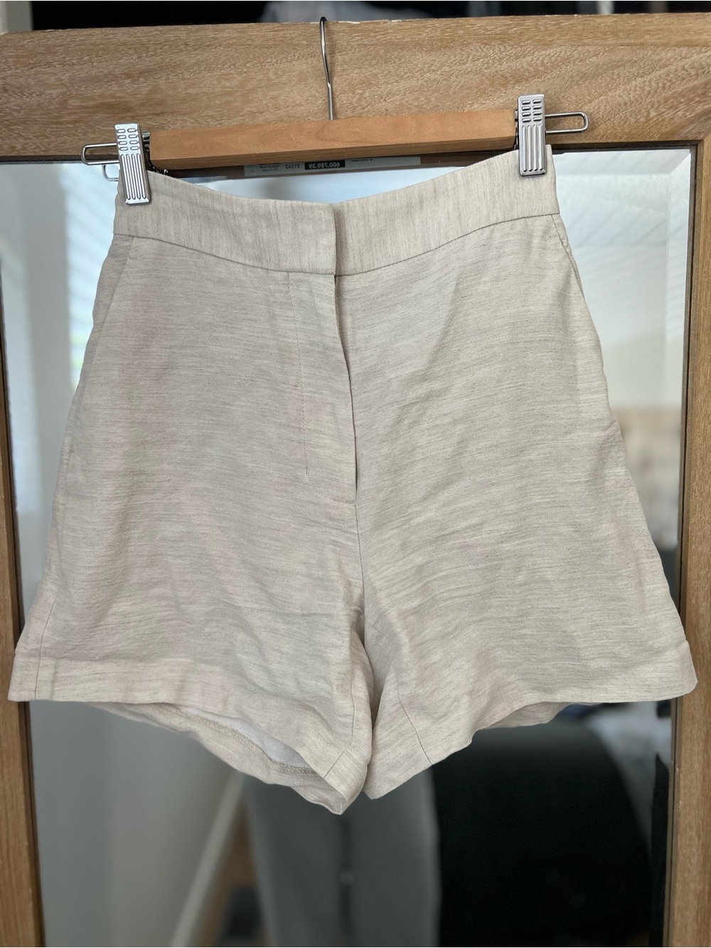 Wilfred Cream High-Waist Tailored Shorts